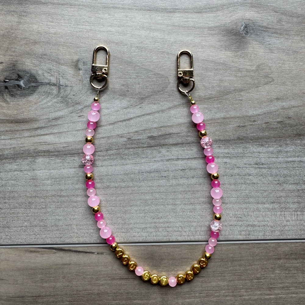Pink and Gold Phone Case Accessory